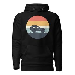 4x4 Retro Colors Hoodie Gift For Offroad Enthusiast