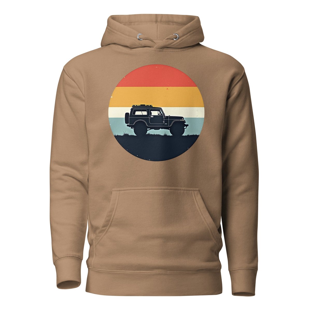 4x4 Retro Colors Hoodie Gift For Offroad Enthusiast