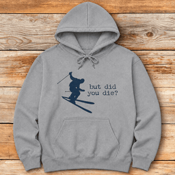 Did You Die Ski Hoodie Gift For Skier