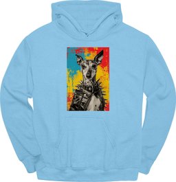 Whippet Punk Dog Hoodie Gift For Dog Lover