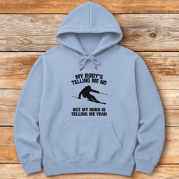 Body Mind Ski Hoodie Gift For Skier