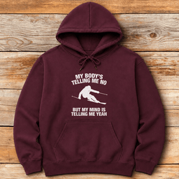 Body Mind Ski Hoodie Gift For Skier