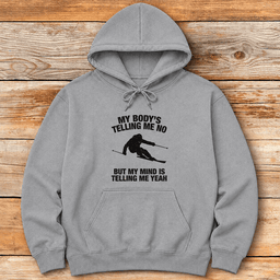 Body Mind Ski Hoodie Gift For Skier