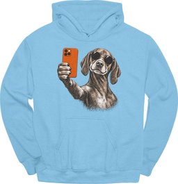 Vizsla Selfie Dog Hoodie Gift For Dog Lover