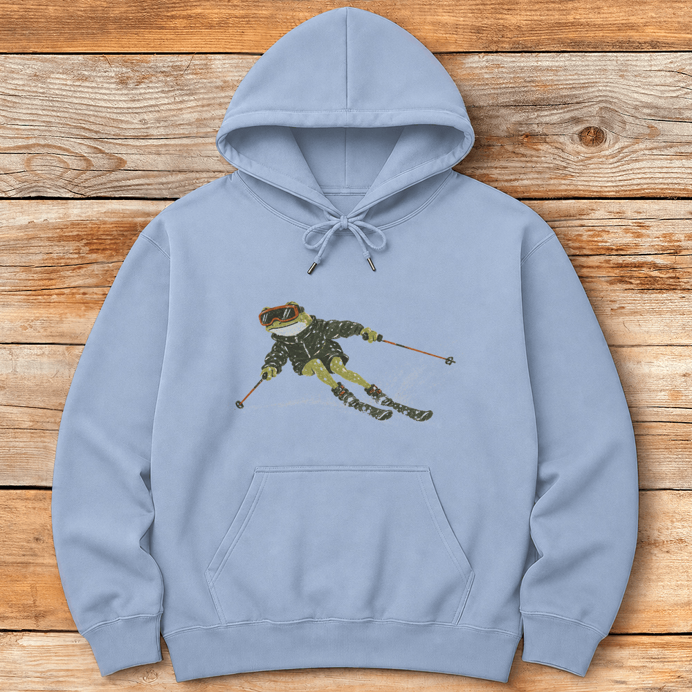 Frog Ripper Hoodie Gift For Skier