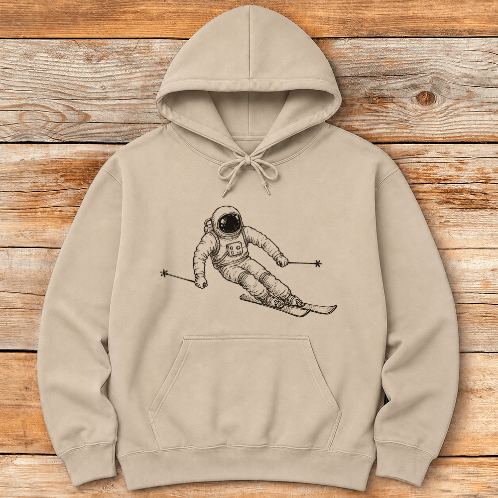Galactic Skier Hoodie Gift For Skier