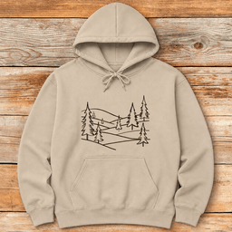 Alpine Hills Hoodie Gift For Skier