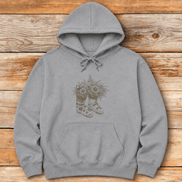 Garden Ski Boots Hoodie Gift For Skier