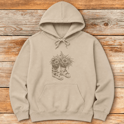 Garden Ski Boots Hoodie Gift For Skier