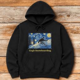 Gogh Snowboard Hoodie Gift For Snowboarder