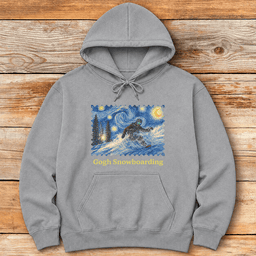Gogh Snowboard Hoodie Gift For Snowboarder