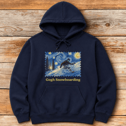 Gogh Snowboard Hoodie Gift For Snowboarder