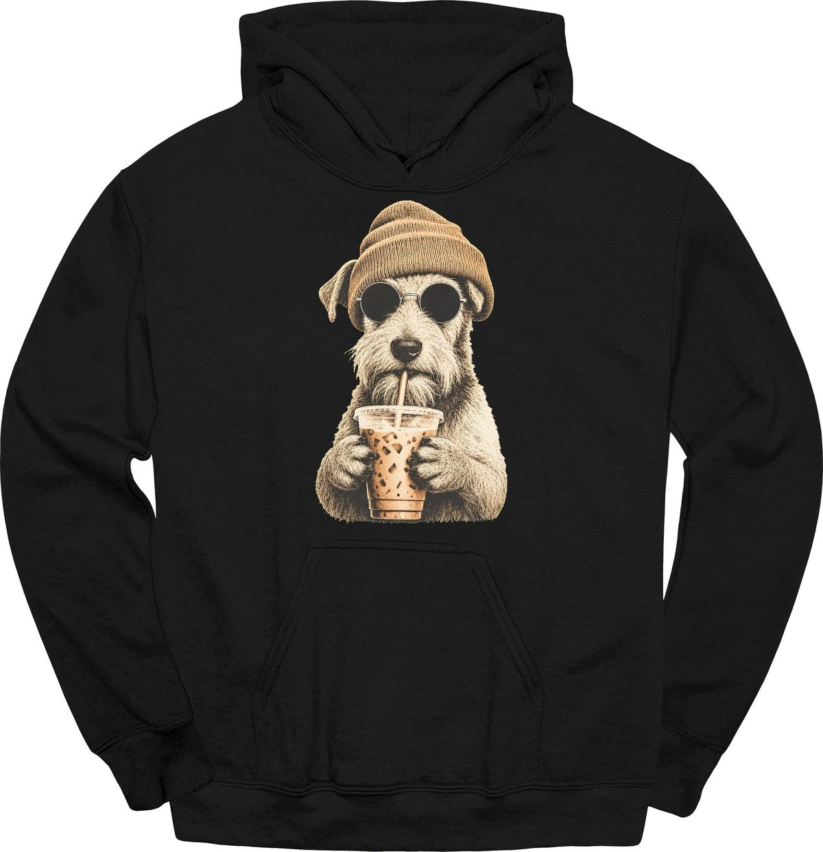 Wire Haired Fox Terrier Hipster Dog Hoodie Gift For Dog Lover