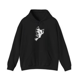 West Highland Line Art Hoodie Gift For Dog Lover