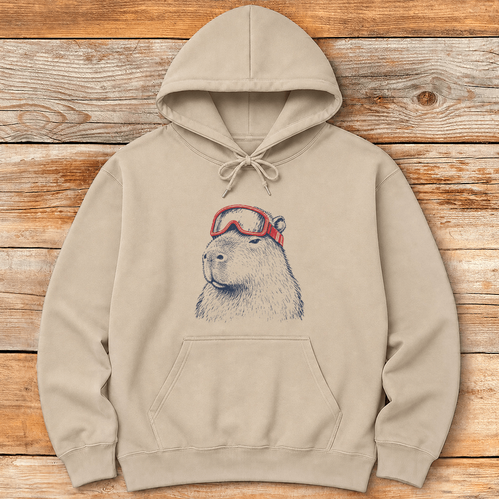 Capy Shredder Hoodie Gift For Skier