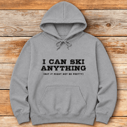 Anything Mostly Hoodie Gift For Skier