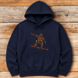 Fall Flower Snowboarder Hoodie Gift For Snowboarder