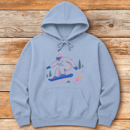 Color Yeti Snowboard Hoodie Gift For Snowboarder