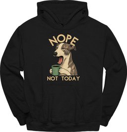 Whippet Not Today Hoodie Gift For Dog Lover