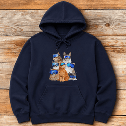 Cats Hoodie Gift For Skier