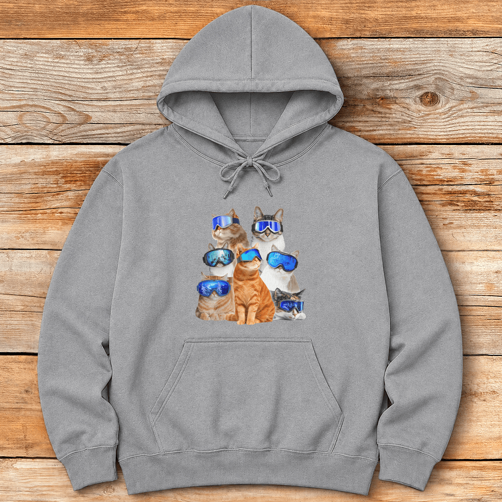 Cats Hoodie Gift For Skier