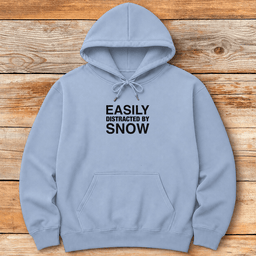 Easily Distracted Hoodie Gift For Skier
