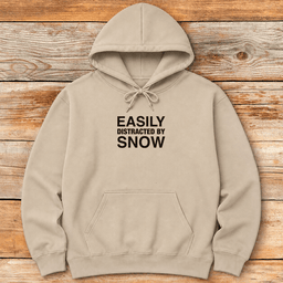 Easily Distracted Hoodie Gift For Skier