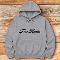 Free Refills Hoodie Gift For Skier