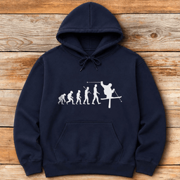Evolution Of Man Ski Hoodie Gift For Skier