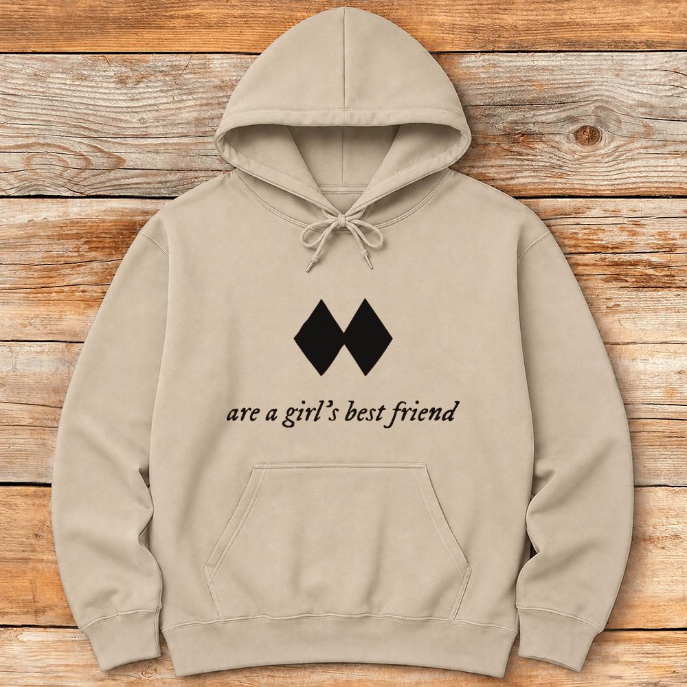 Girls Love Diamonds Hoodie Gift For Skier
