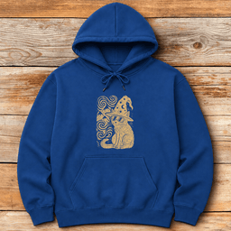 Enchanted Mountain Cat Hoodie Gift For Skier