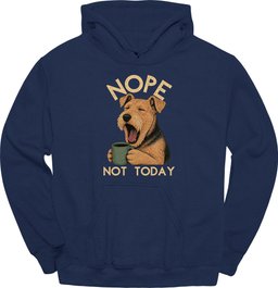 Welsh Terrier Not Today Hoodie Gift For Dog Lover
