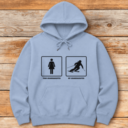 Grandaughter Shreds Hoodie Gift For Skier