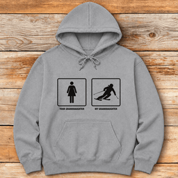 Grandaughter Shreds Hoodie Gift For Skier