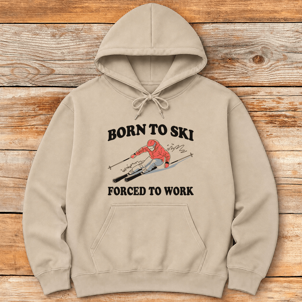 Born To Ski Hoodie Gift For Skier