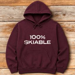 100 Percent Skiable Hoodie Gift For Skier