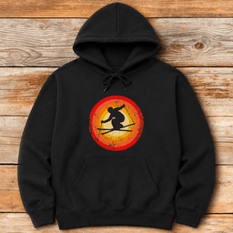 Brilliant Silhouette Hoodie Gift For Skier
