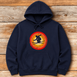 Brilliant Silhouette Hoodie Gift For Skier