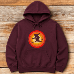 Brilliant Silhouette Hoodie Gift For Skier