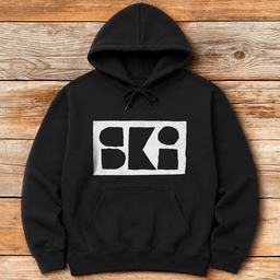 Abstract Ski Hoodie Gift For Skier