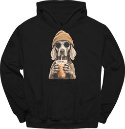 Weimaraner Hipster Dog Hoodie Gift For Dog Lover