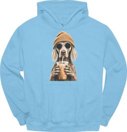 Weimaraner Hipster Dog Hoodie Gift For Dog Lover