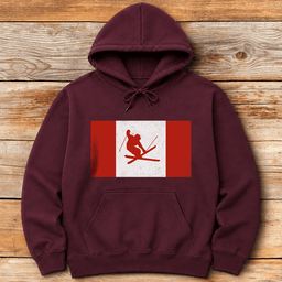 Canada Skis Hoodie Gift For Skier