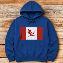 Canada Skis Hoodie Gift For Skier