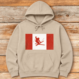 Canada Skis Hoodie Gift For Skier