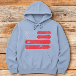 American Snowboarder Hoodie Gift For Snowboarder