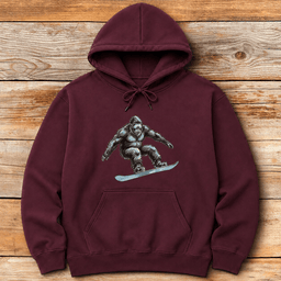 Big Foot Board Hoodie Gift For Skier