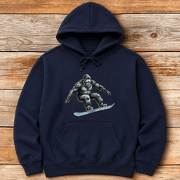 Big Foot Board Hoodie Gift For Skier