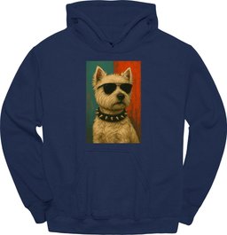 West Highland White Terrier Punk Dog Hoodie Gift For Dog Lover