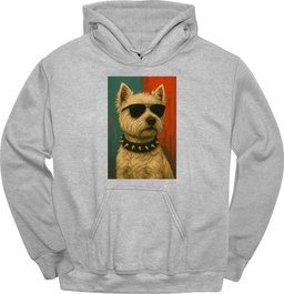 West Highland White Terrier Punk Dog Hoodie Gift For Dog Lover